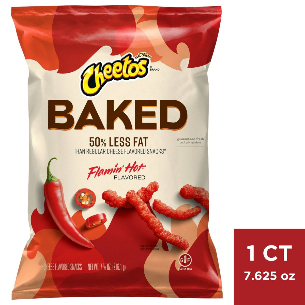 Cheetos Oven Baked Flamin' Hot Sabor a Queso - 7.625 oz - Imagen 2