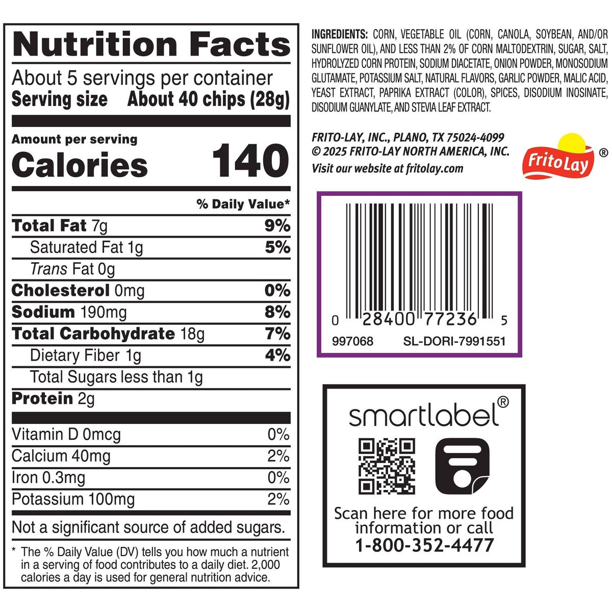Doritos Minis Chips de Tortilla Sabor Chile Dulce y Picante - 5.125 oz - Imagen 10