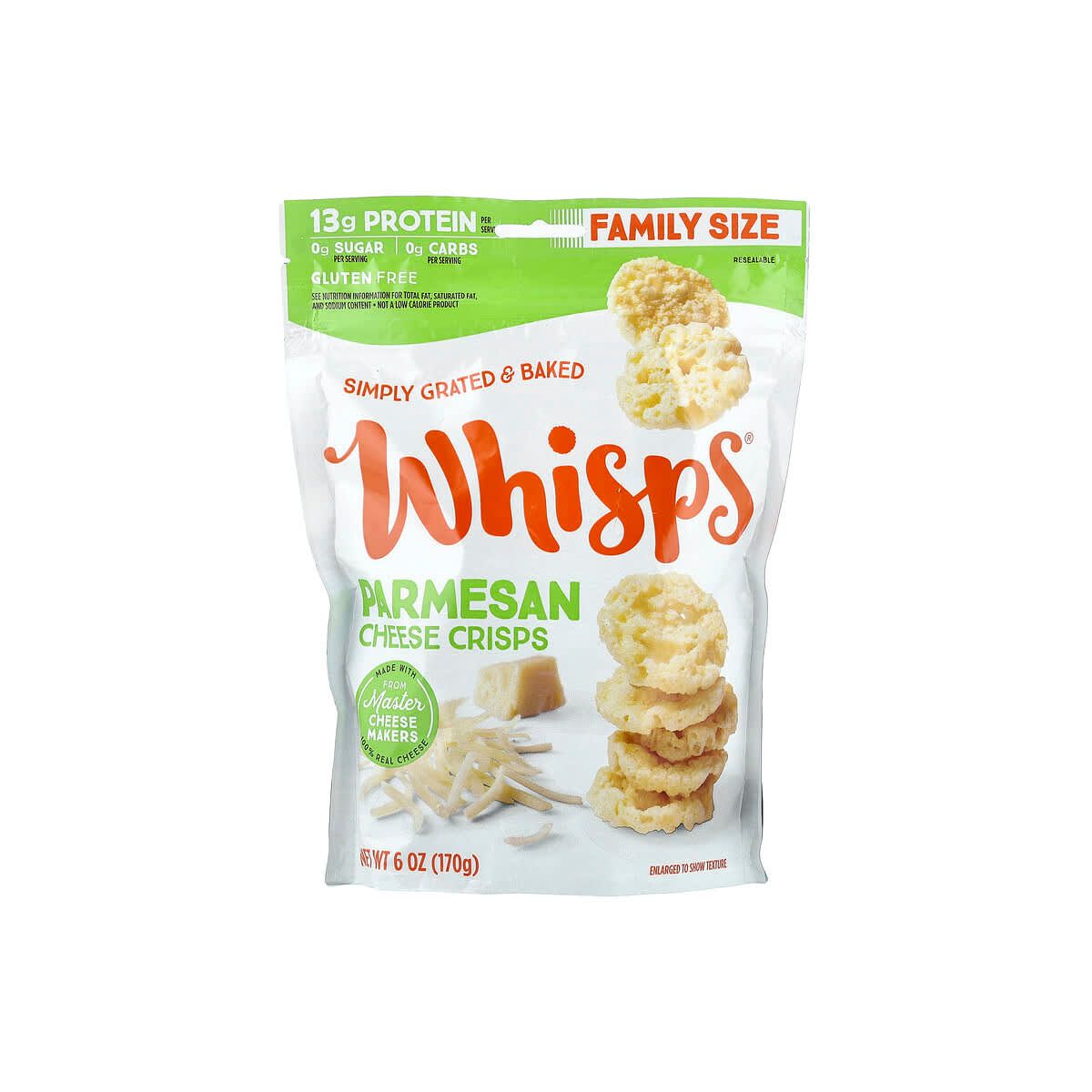 Whisps, Crispies de Queso, Parmesano, 6 oz