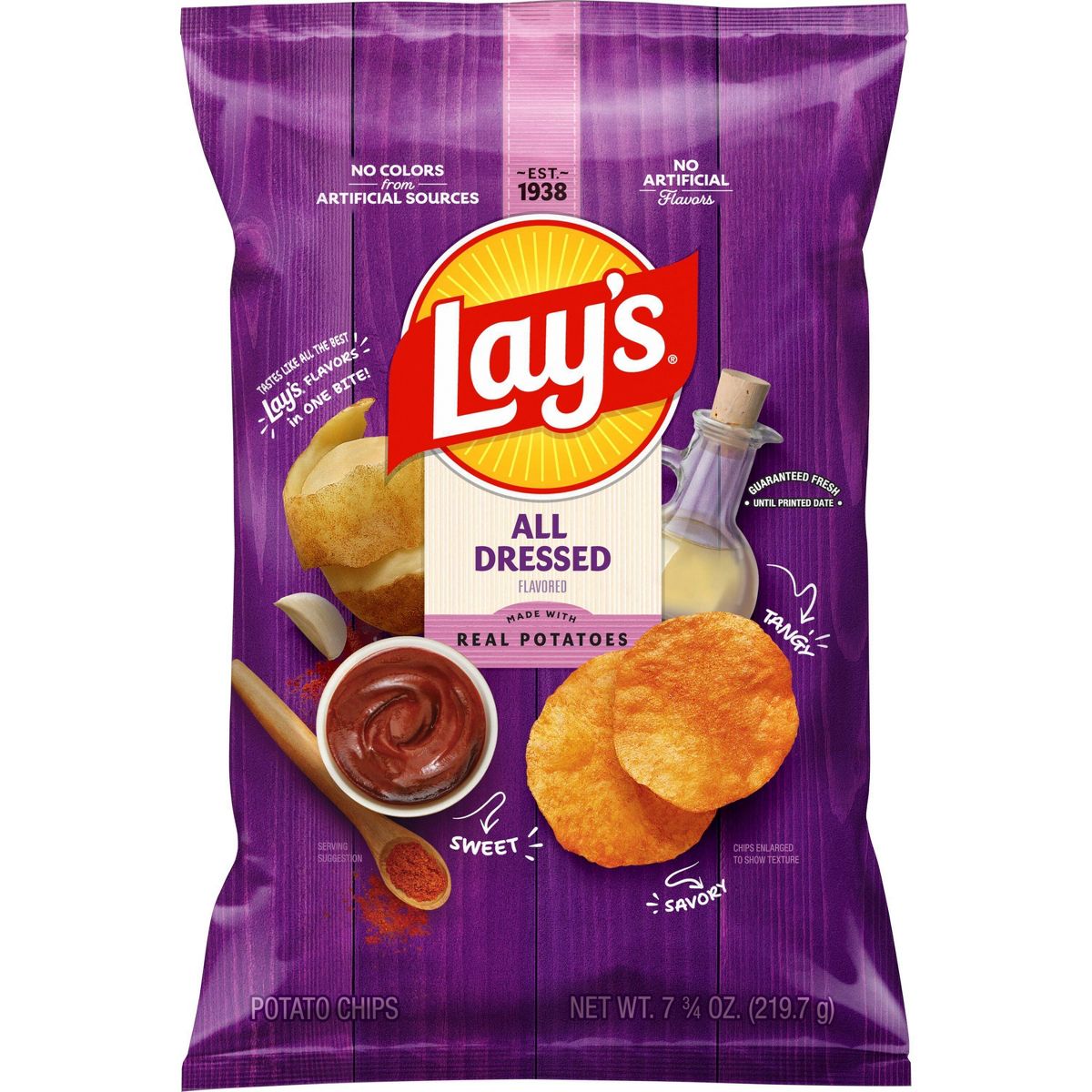 Lay's Papas Fritas Sabor All Dressed - 7.75 oz - Imagen 2