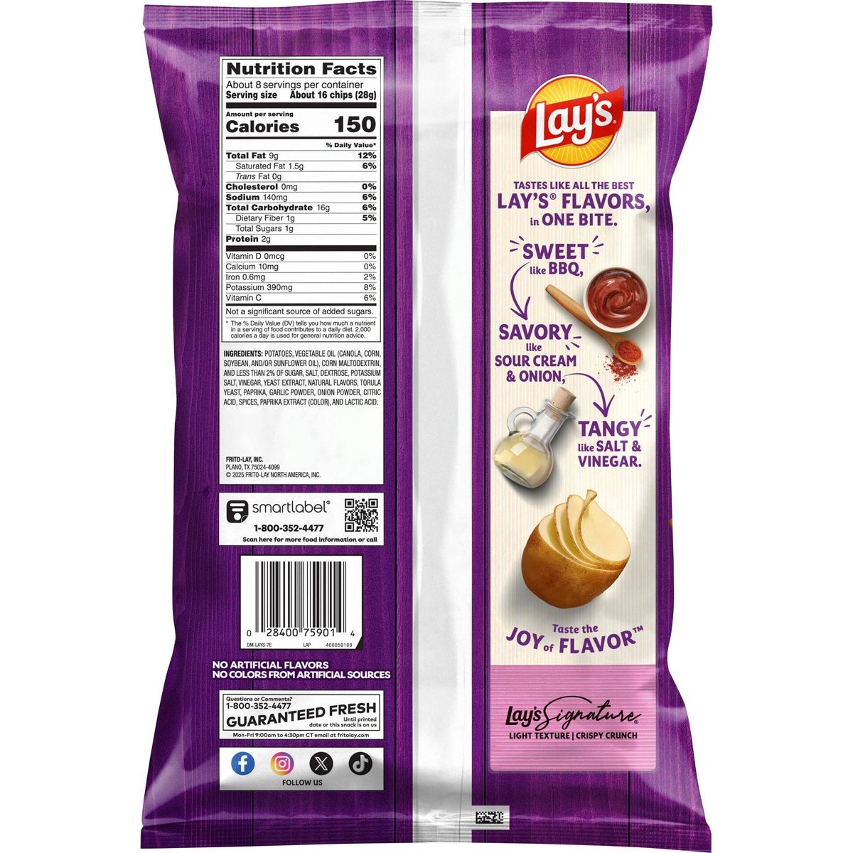 Lay's Papas Fritas Sabor All Dressed - 7.75 oz - Imagen 3