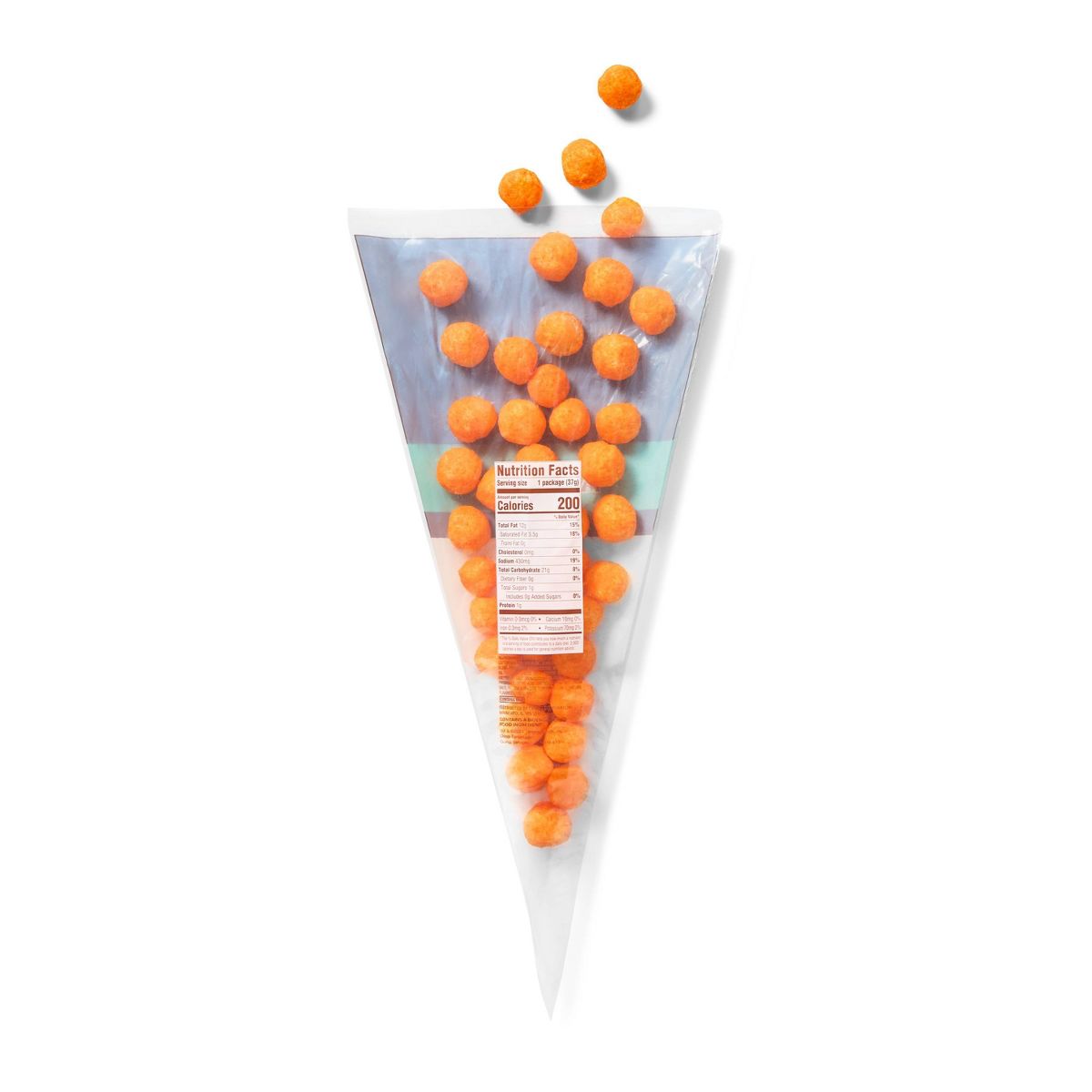 Cheeseballs Nariz de Muñeco de Nieve Navideño - 1.3 oz - Favorite Day™ - Imagen 3
