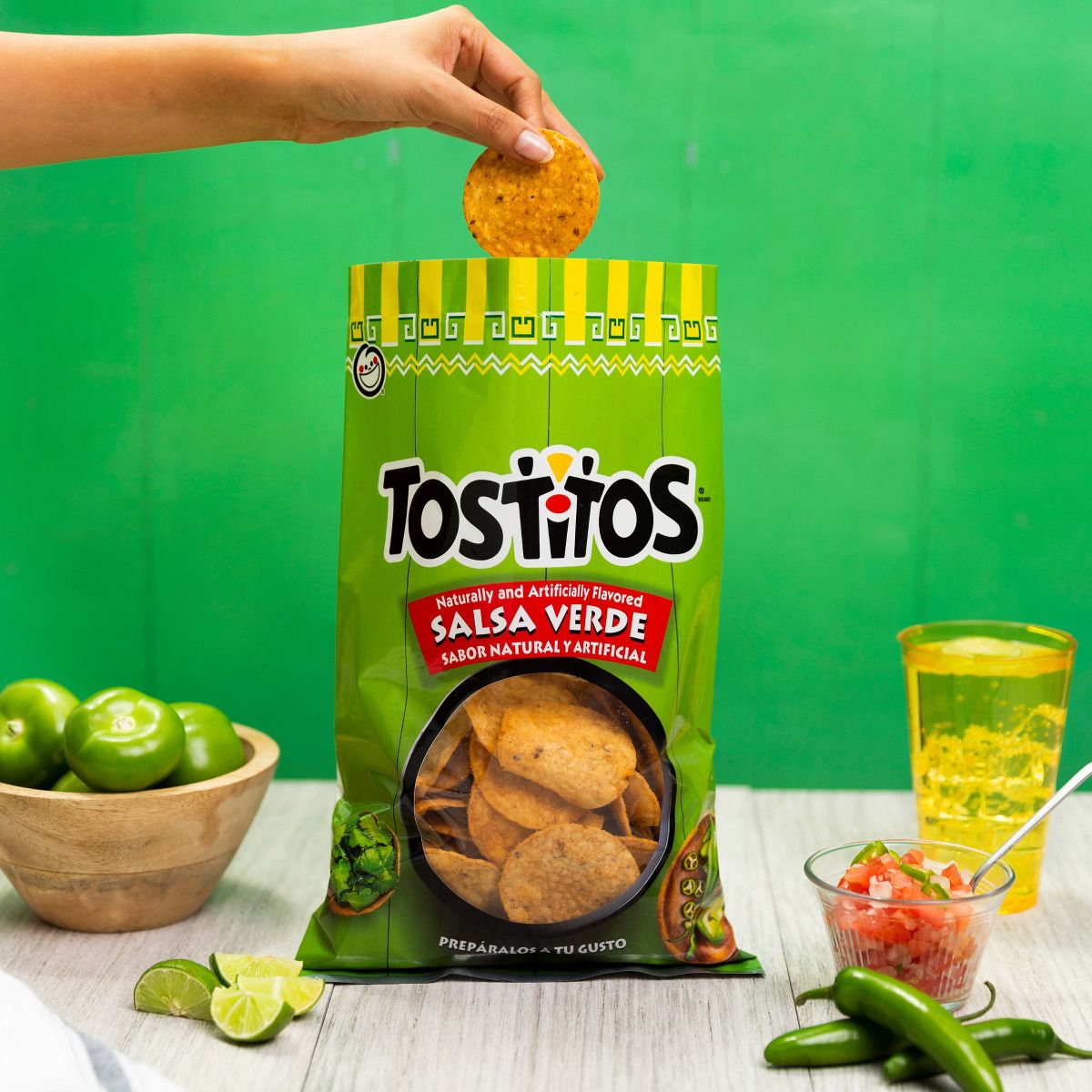 Tostitos Totopos Salsa Verde - 11 oz - Imagen 4