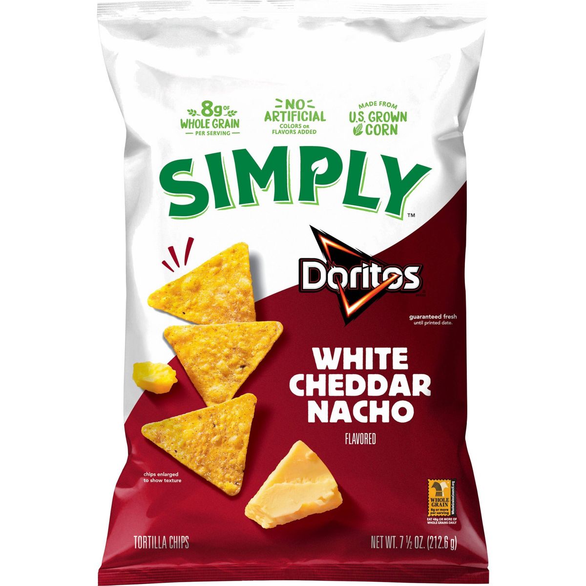 Totopos Simply Nacho Doritos White Cheddar - 7.5 oz - Imagen 2