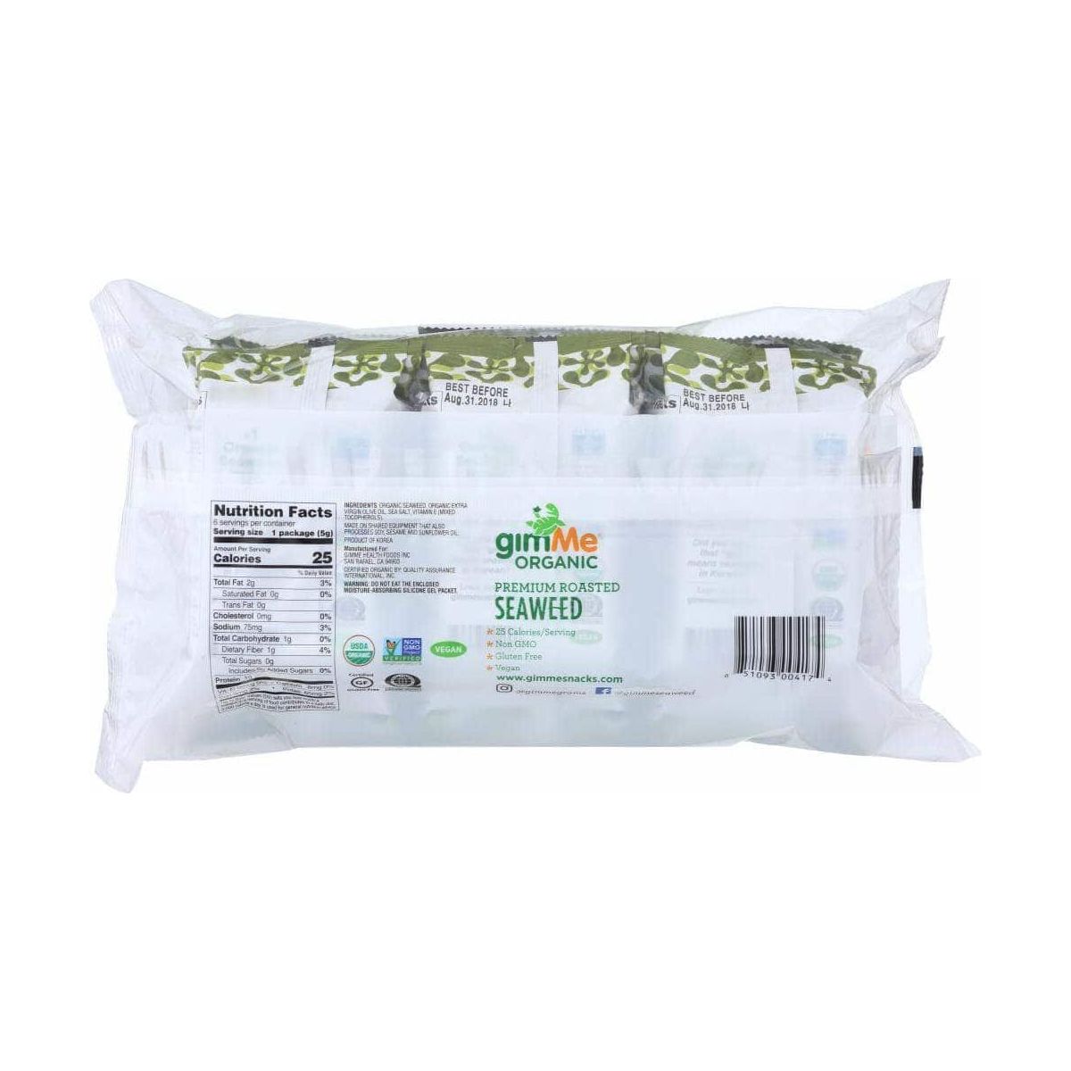 Aceite de Oliva Extra Virgen Gimme Orgánico - Caja de 8/6 paquetes de .17 oz - Imagen 4