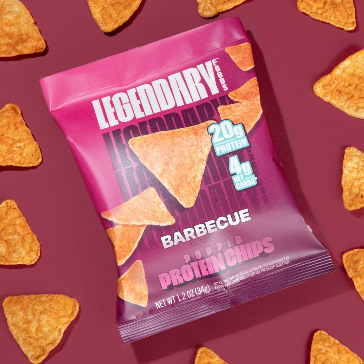 Legendary Foods Papas Proteínicas Horneadas Sin Gluten y Aptas para Keto - BBQ - 4.8 oz/4 ct - Imagen 3