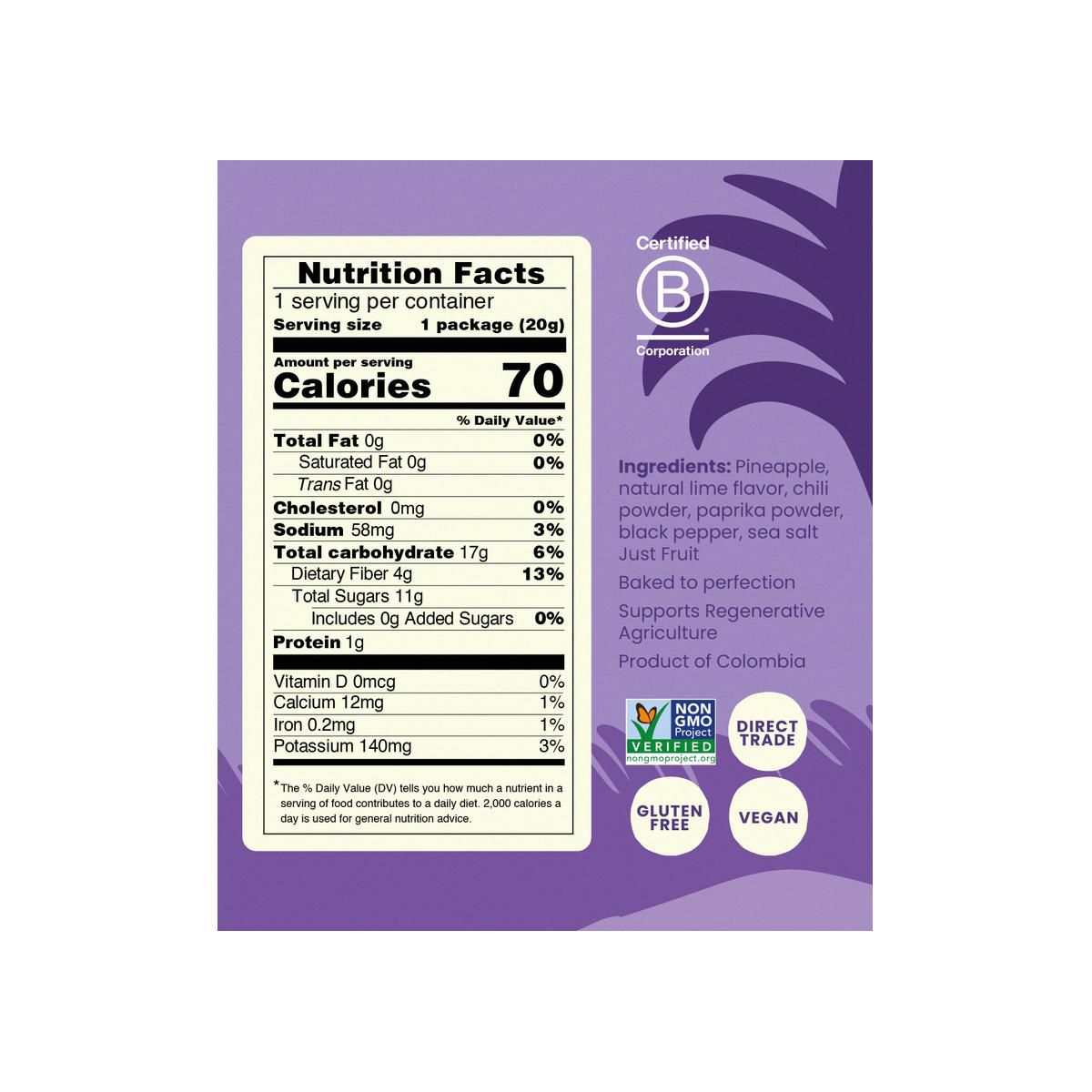 GoodSam, Small Farms, Papas Fritas Crujientes, Piña Chile Lima, 0.7 oz - Imagen 7