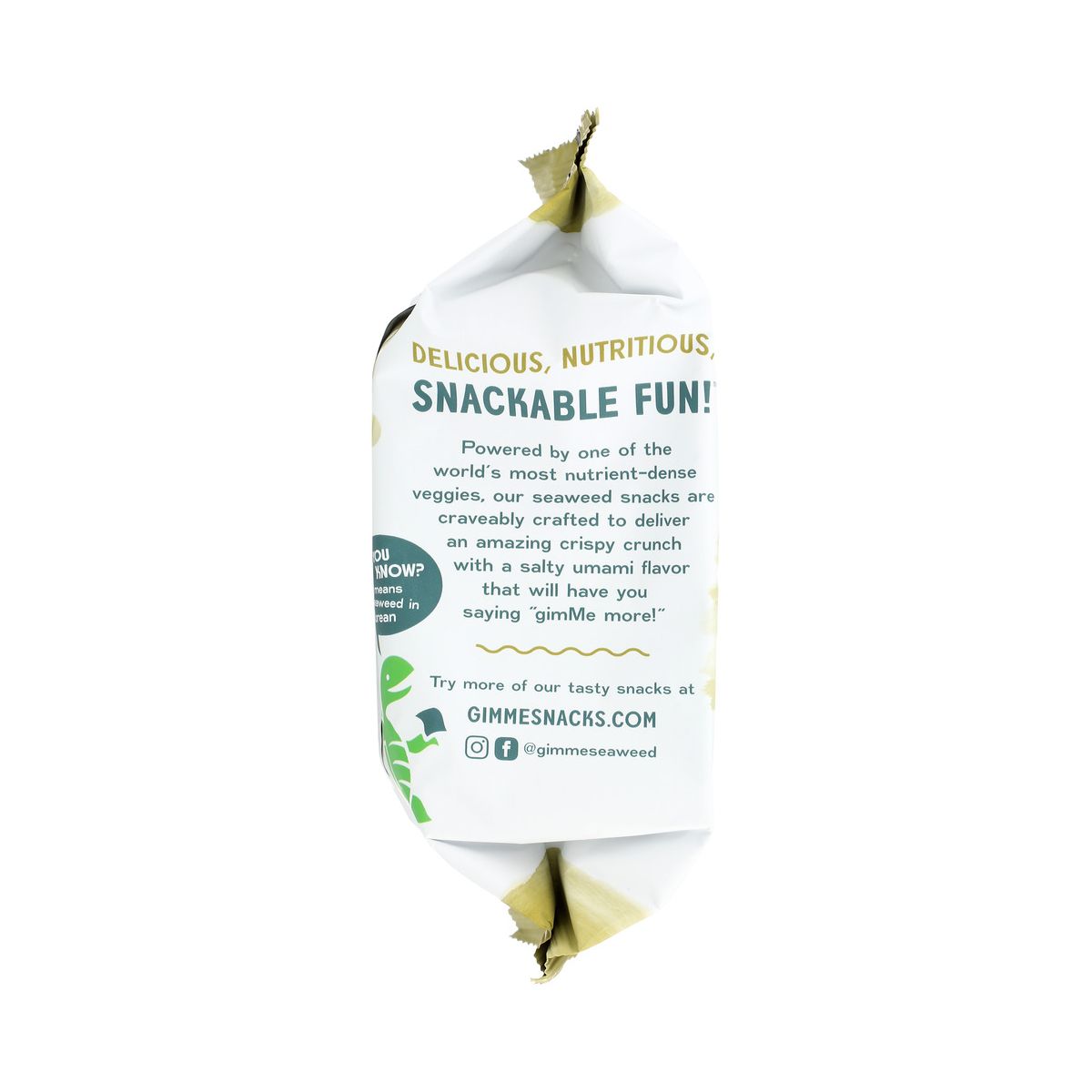 Gimme Organic Snack de Algas con Aceite de Oliva Extra Virgen - Caja con 12/.35 oz - Imagen 6