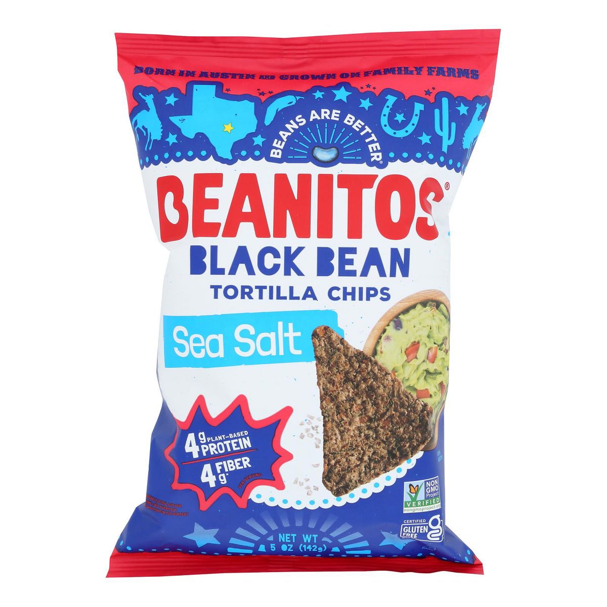 Beanitos Original Sal de Mar Tortillas de Frijol Negro - Caja de 6/5 oz - Imagen 3