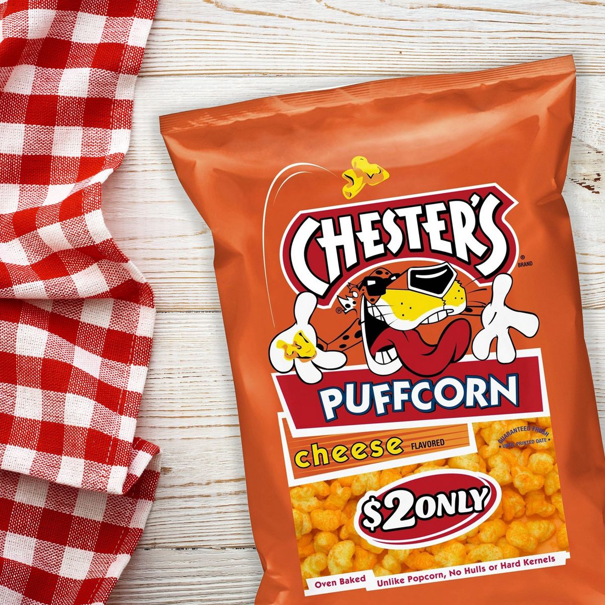 Chester's Puffcorn Botana de Maíz Inflado Sabor Queso - 4.25 oz - Imagen 4