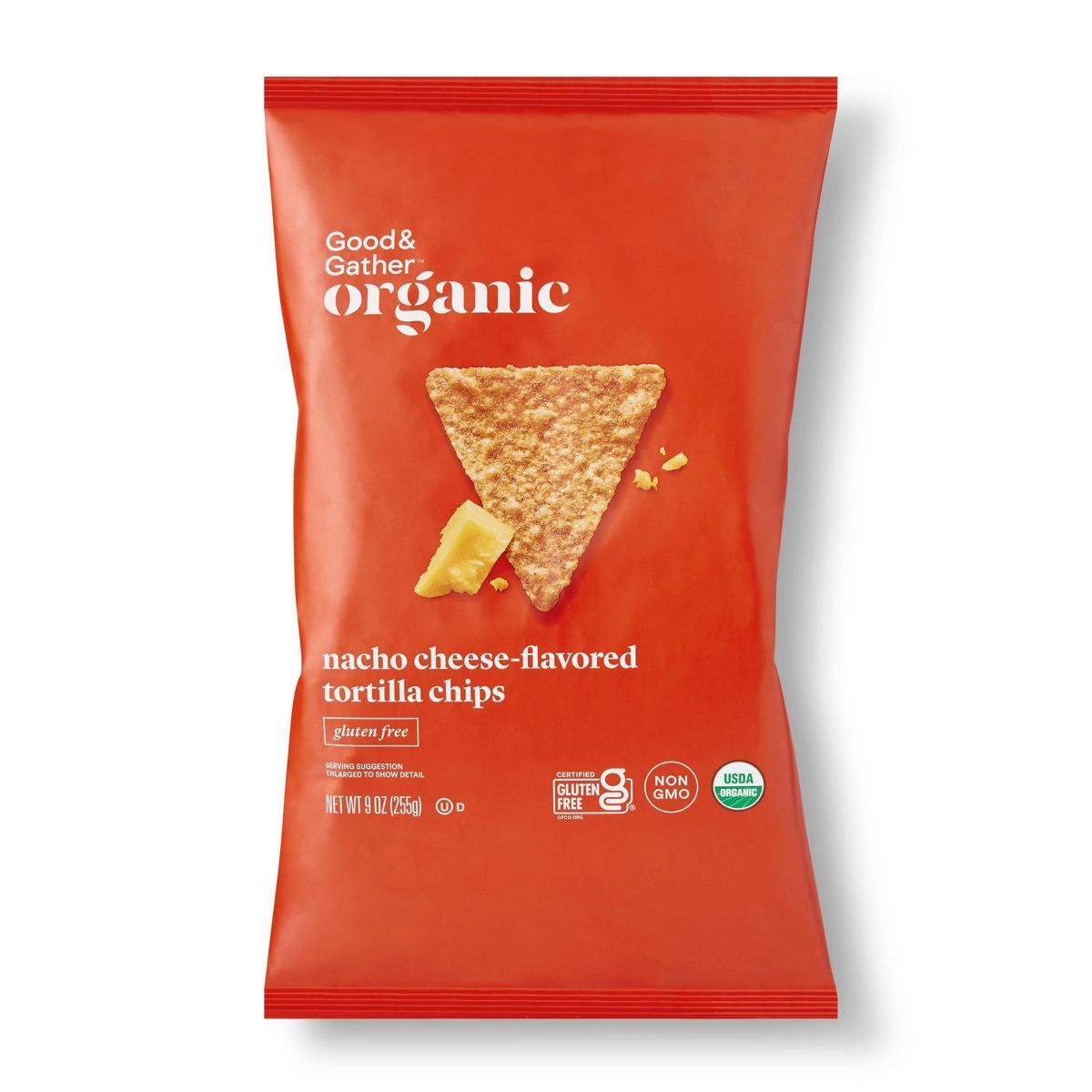 Tortilla Chips Sabor Queso Nacho Orgánicos - 9 oz - Good & Gather™