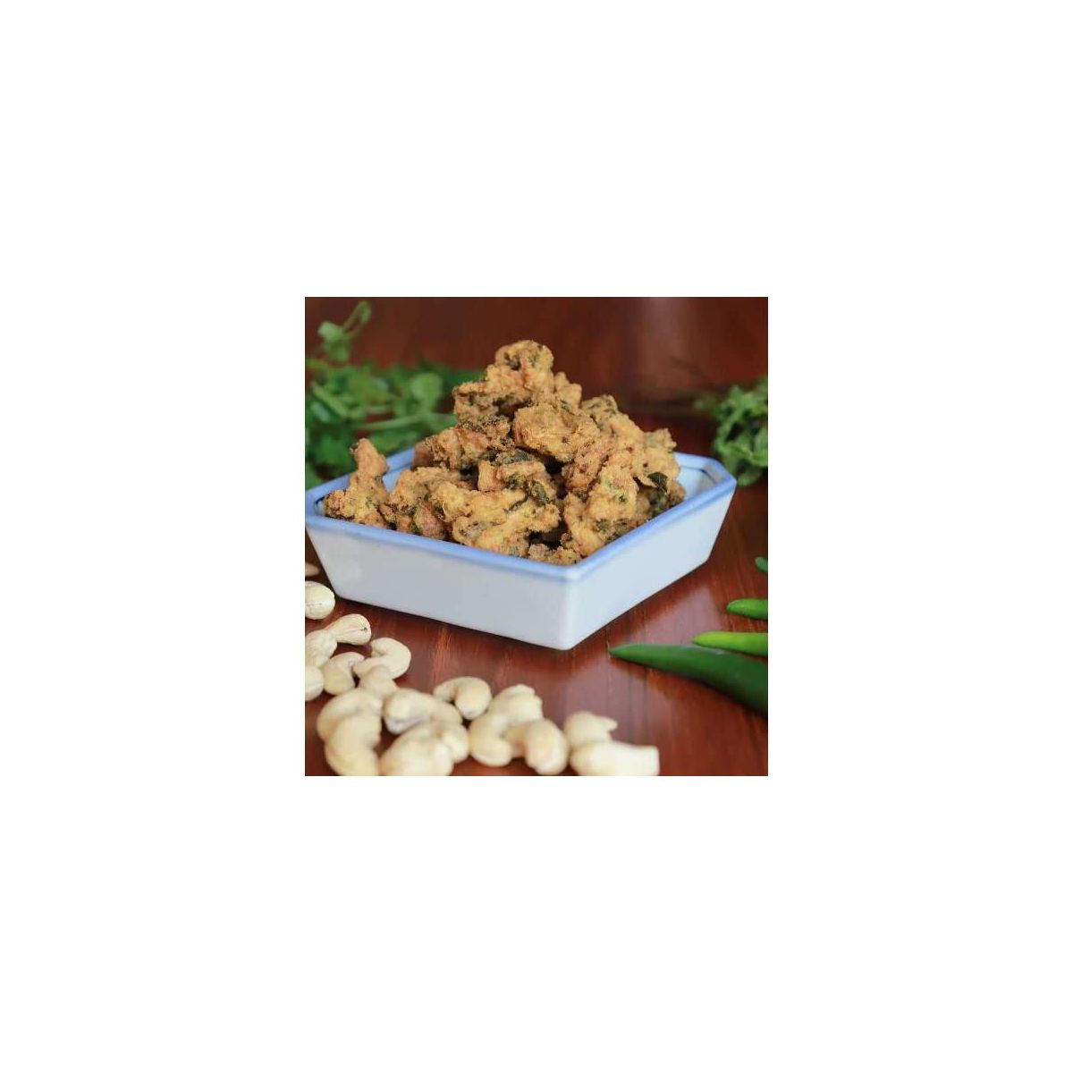 GSS Signature Crujiente y Picante Cashew Pakoda / Kaju Pakoda / Frituras de Marañón - Paquete de 2 × 250g = 1.1 lb - Imagen 5