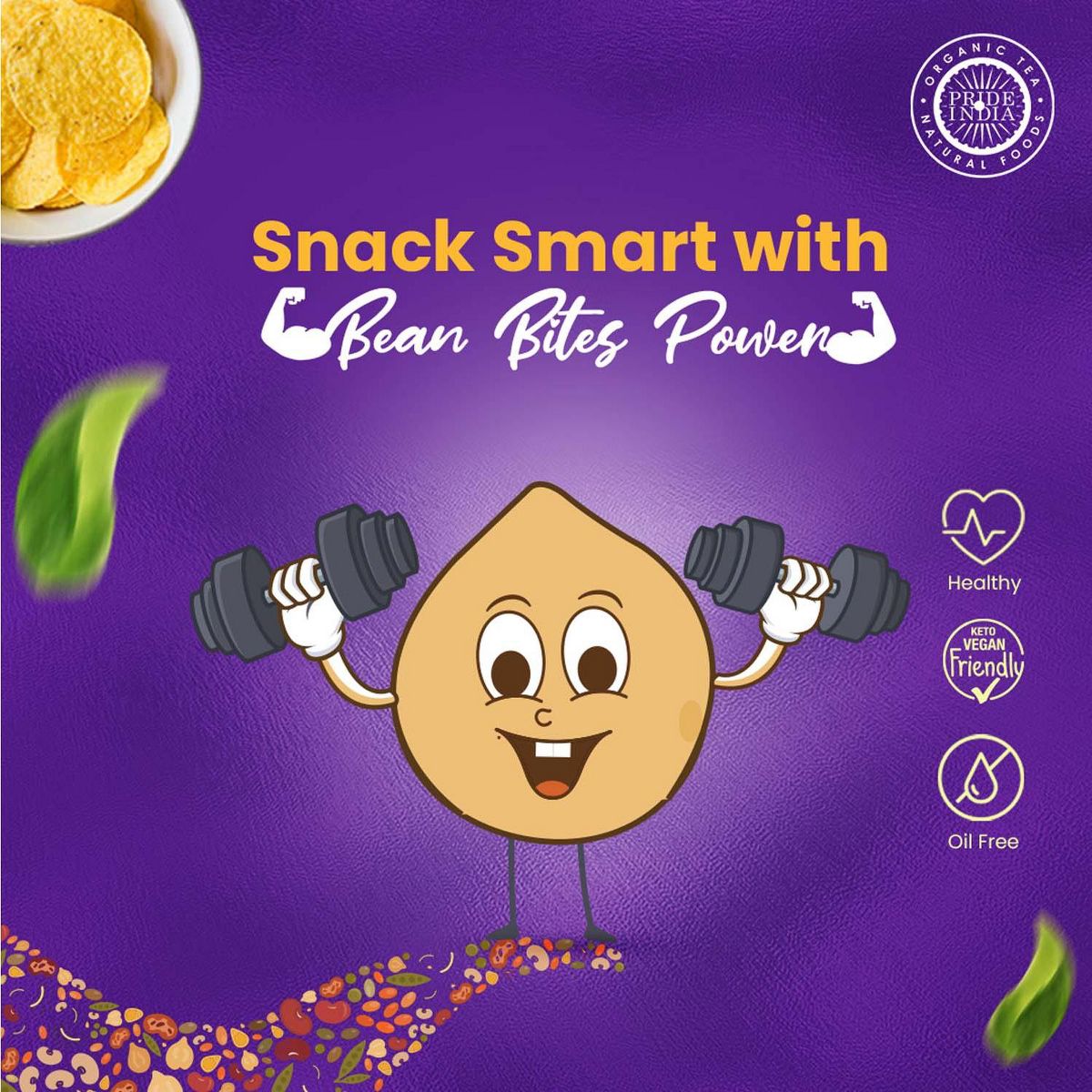 Bean Bites Crujientes de Lenteja BBQ Ahumado - Imagen 8