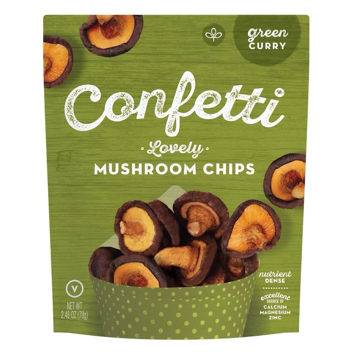 Papas Fritas Confetti Sabor Curry Verde y Champiñones - Caja con 12/2.46 oz - Imagen 3