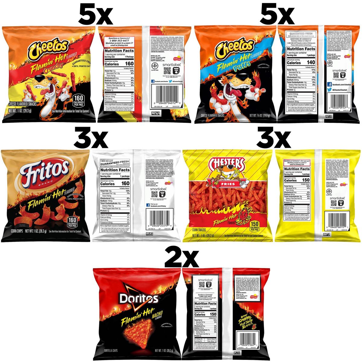 Frito-Lay Mix de Botanas Flamin' Hot - Paquete de 18 piezas - Imagen 4