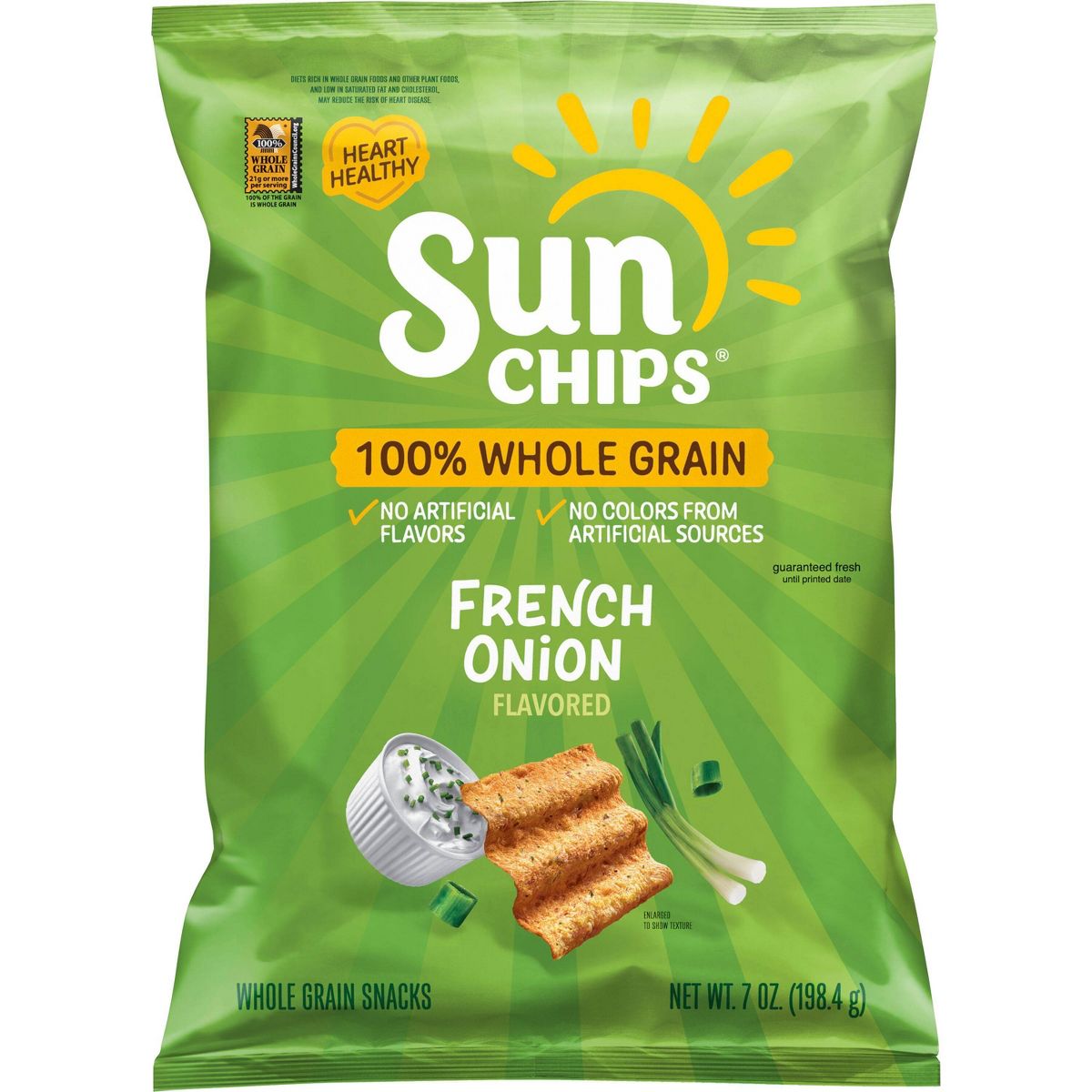 SunChips Sabor Cebolla Francesa Papillas de Grano Entero - 7 oz