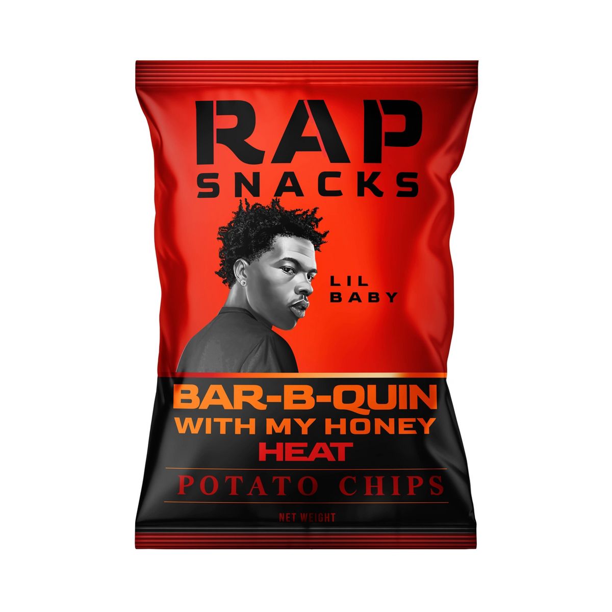 Papas Fritas Rap Snacks Bar-B-Quin with my Honey Heat Sabor Barbacoa y Miel Picante - Lil Baby - 2.5 oz - Imagen 2
