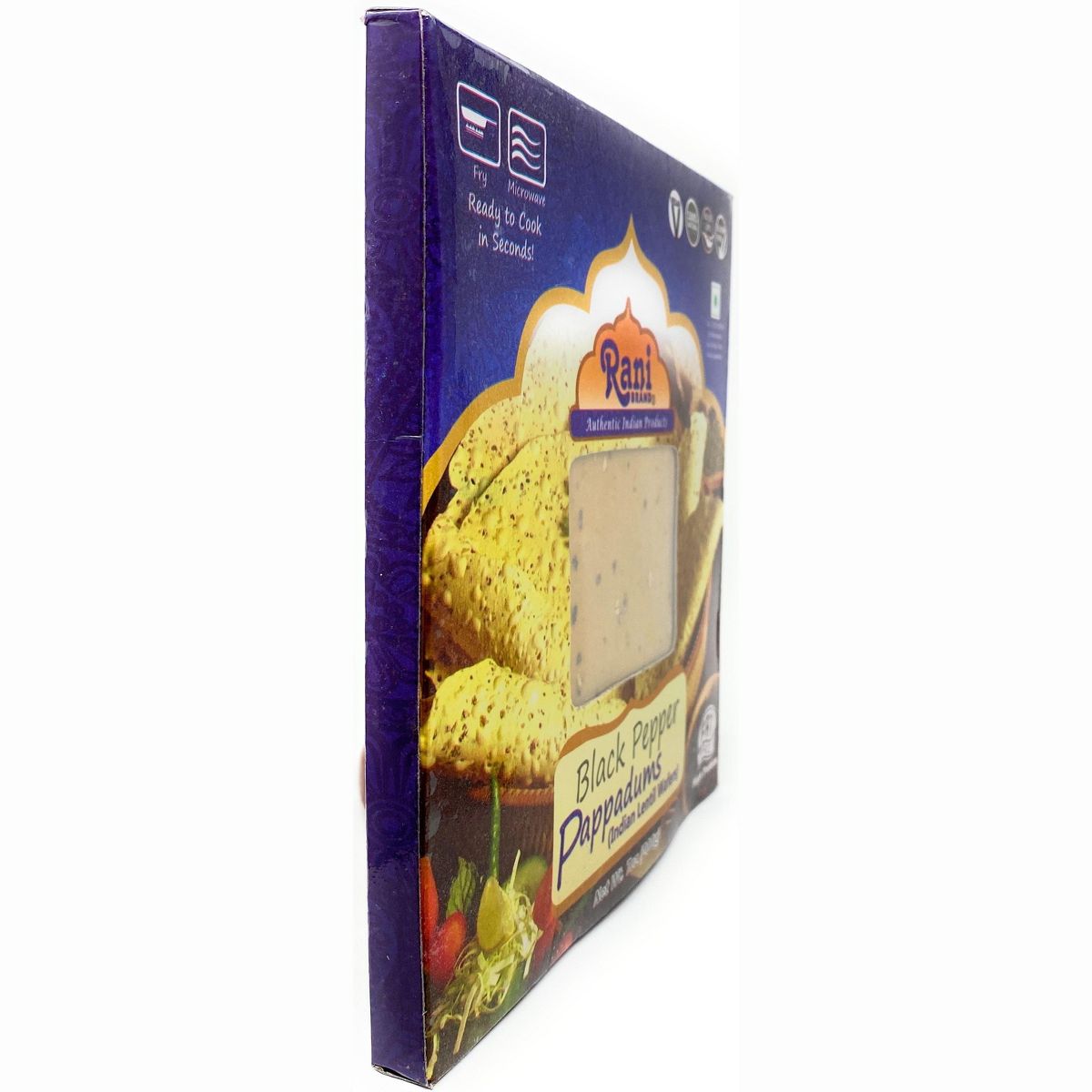 Rani Brand Authentic Indian Foods | Pappadums Black Pepper Papad - Imagen 5