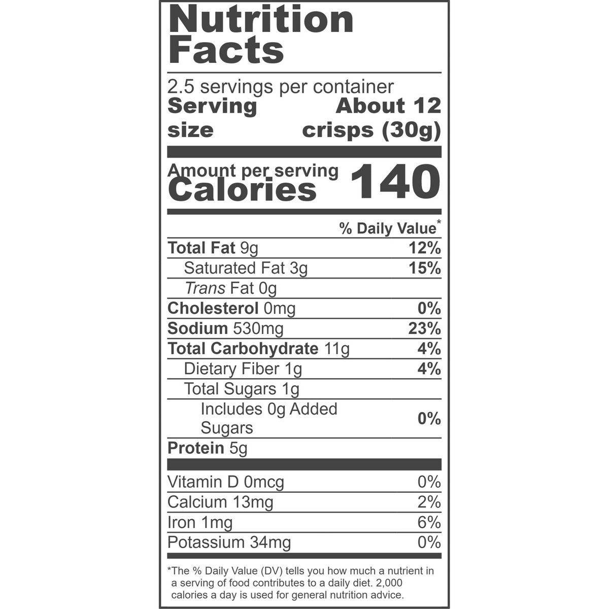 Hippie Snacks Original Cauliflower Crisps - Caja con 8/2.5 oz - Imagen 6