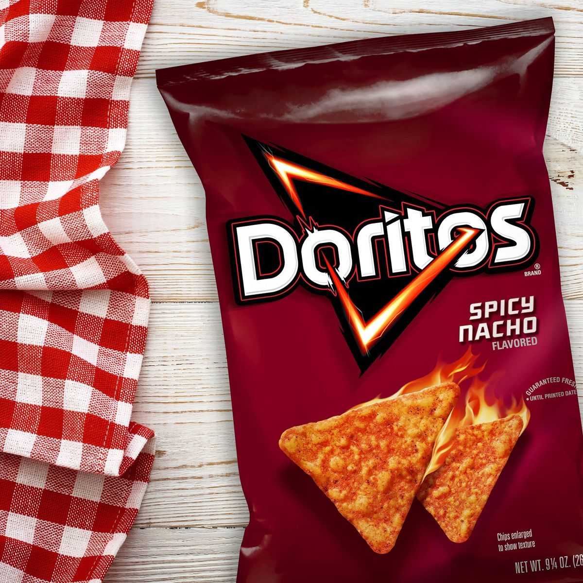Doritos Spicy Nacho Totopos de Maíz - 9.75 oz - Imagen 4