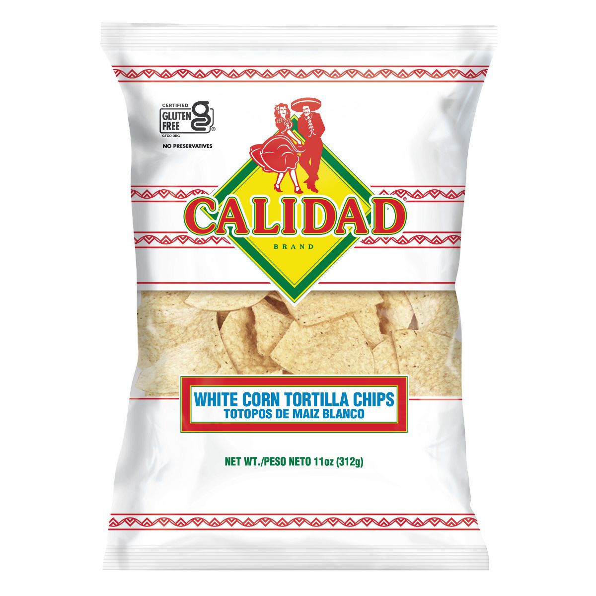 Totopos de Maíz Blanco Calidad - 11 oz