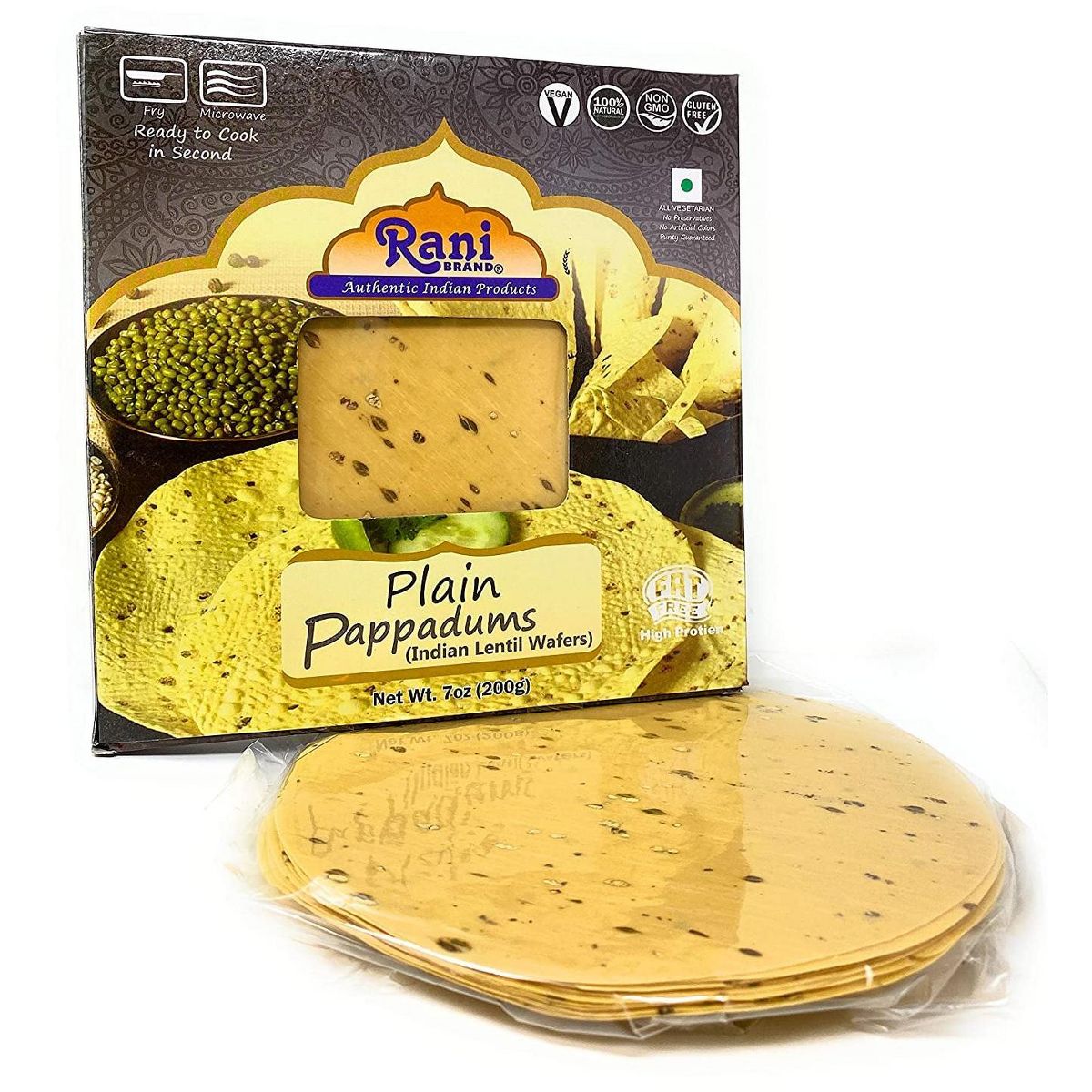 Rani Brand Authentic Indian Foods | Pappadums Papad Planos - Imagen 4