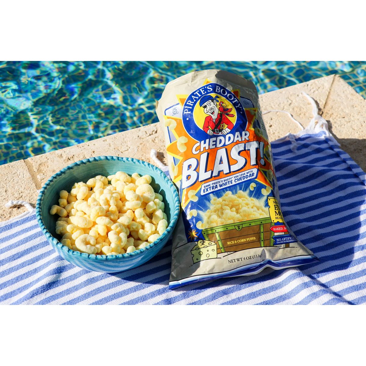 Pirate's Booty Cheddar Blast Extra White Cheddar Cheese Puffs - 10 oz - Imagen 3