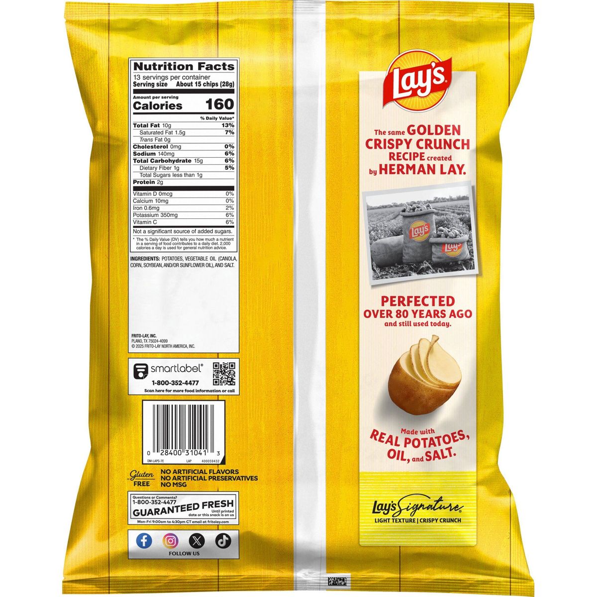 Lay's Clásicas Papas Fritas Tamaño Fiesta - 13 oz - Imagen 3