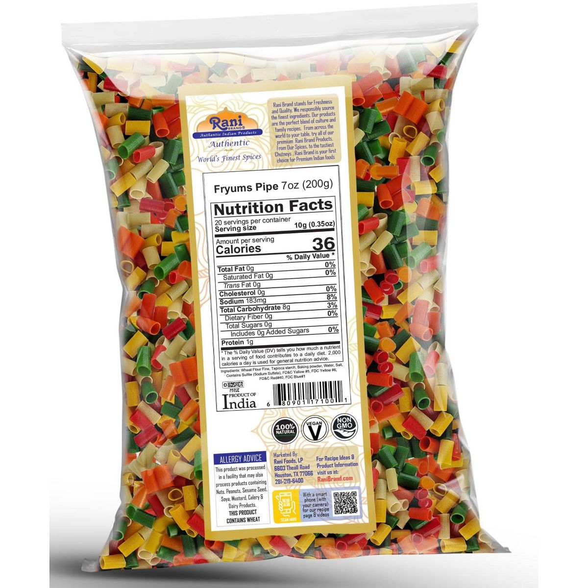 Far Far / Fryums (Forma de Estrella) - Productos Auténticos Indios de la Marca Rani - Imagen 4