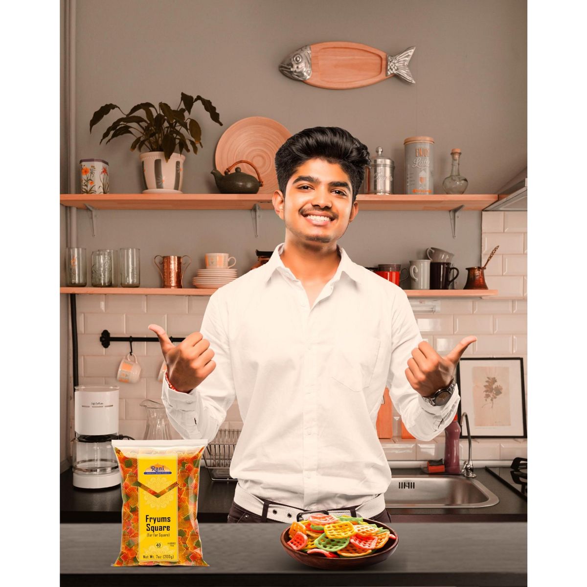 Far Far / Fryums (Forma de Estrella) - Productos Auténticos Indios de la Marca Rani - Imagen 6