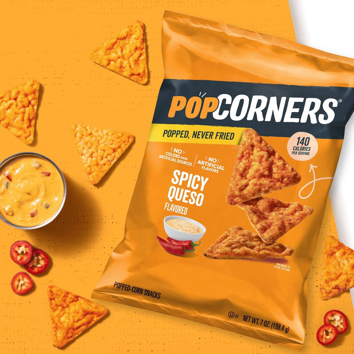 PopCorners Sabor Queso Picante - 7 oz - Imagen 7