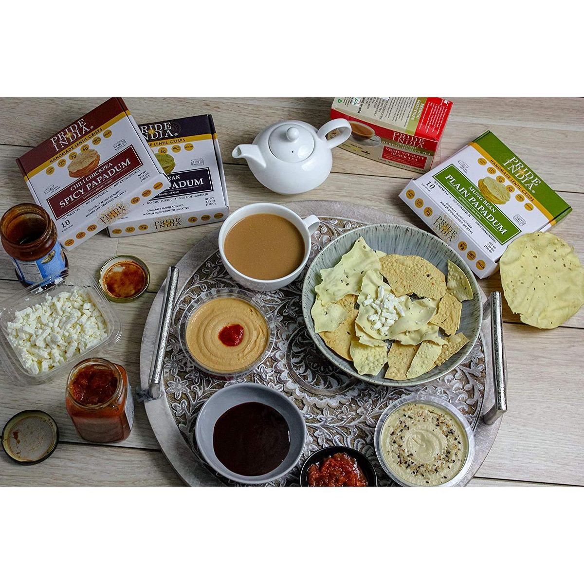 Papadum de Frijol Mungo Tikka Curry PRIDE OF INDIA - Imagen 6