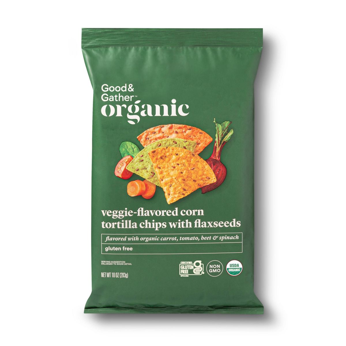 Totopos de Tortilla de Vegetales Orgánicos - 10 oz - Good & Gather™ - Imagen 2