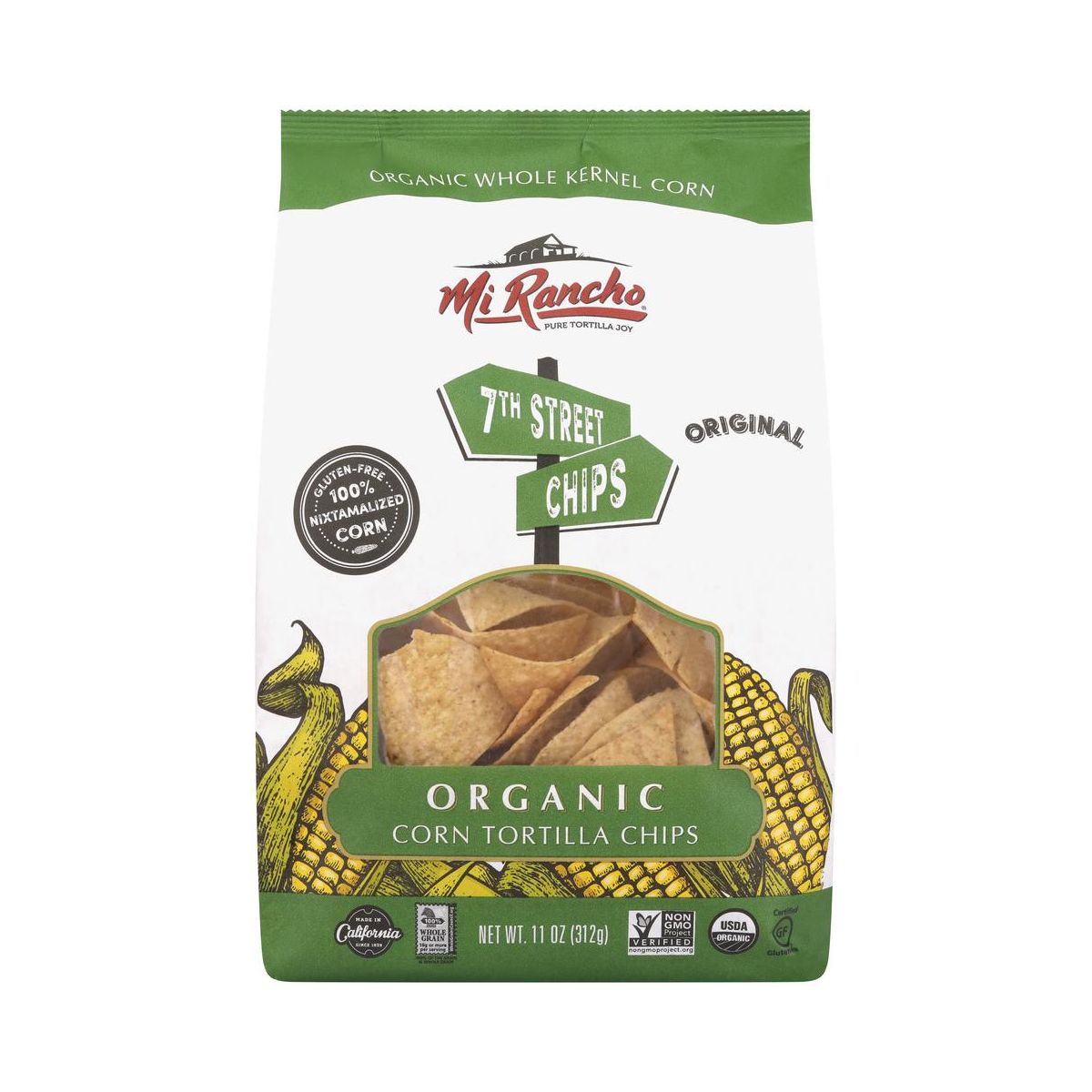 Totopos Originales Orgánicos Mi Rancho - Paquete de 9 - 11 oz - Imagen 3