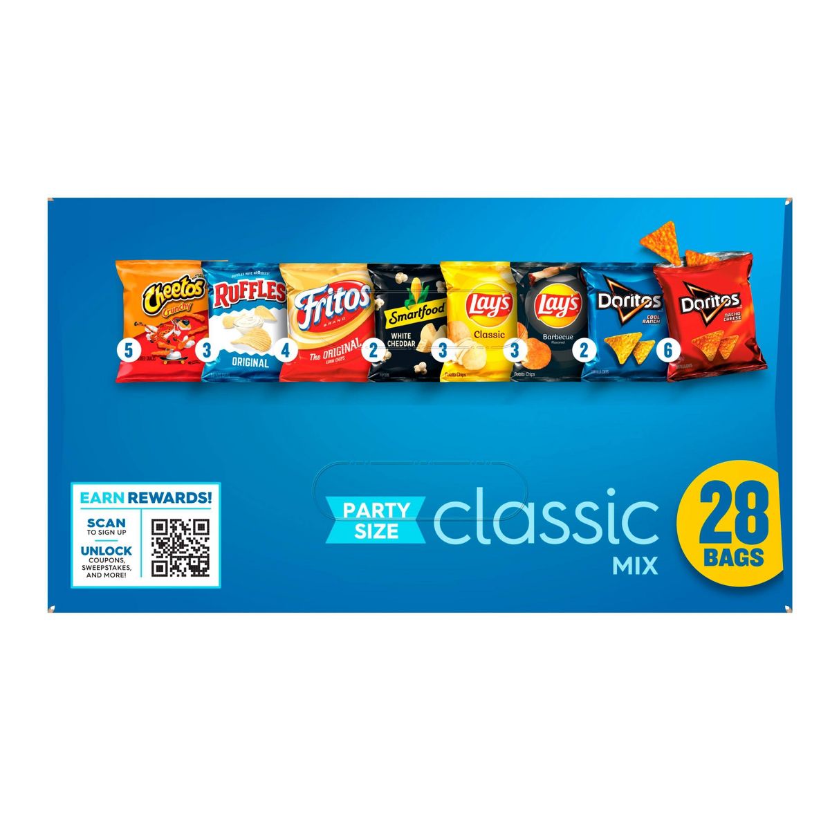 Frito-Lay Snacks Classic Mix Party Size Paquete de Variedad – 28ct/27.25oz - Imagen 11