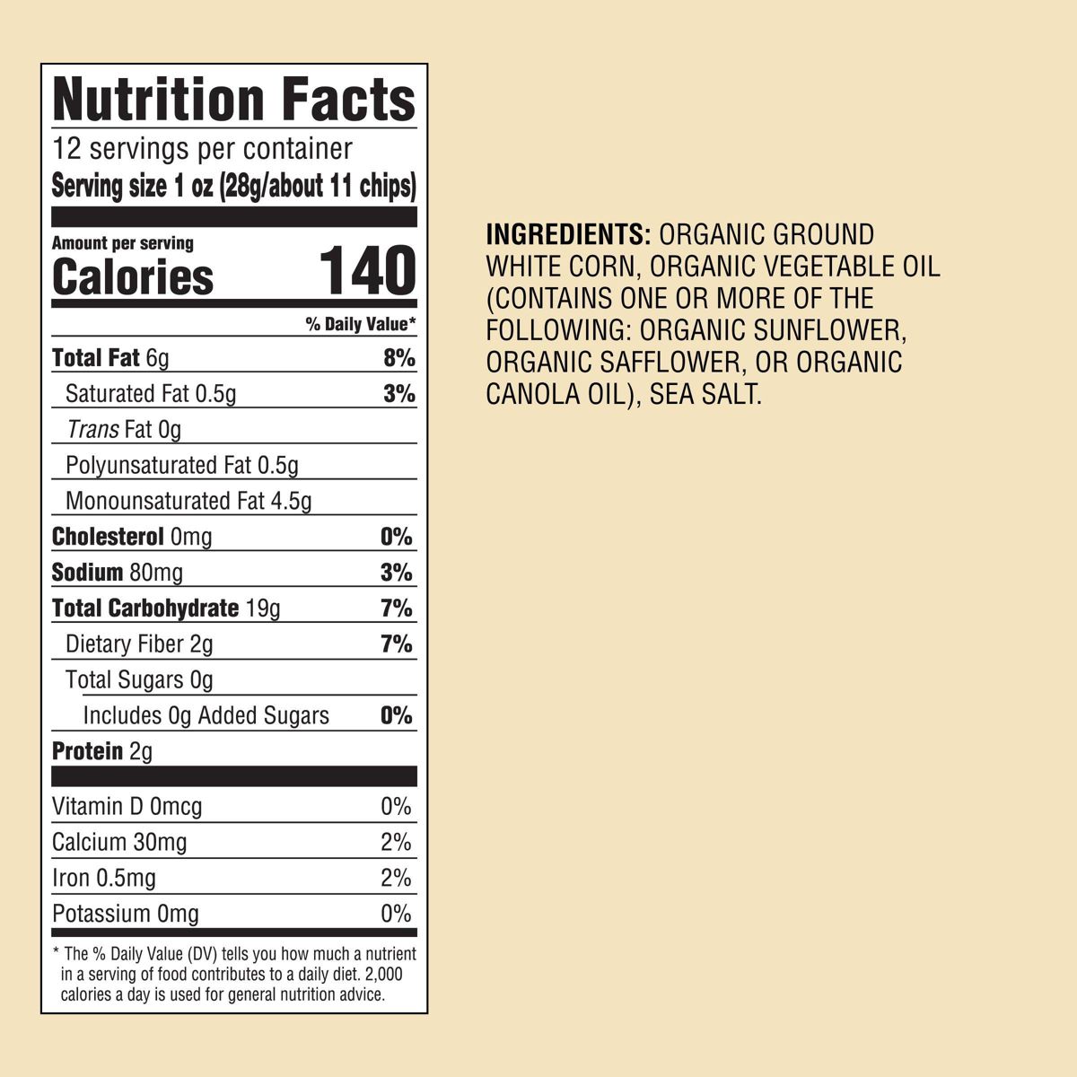 Totopos de Maíz Blanco Orgánico - 12 oz - Good & Gather™ - Imagen 5