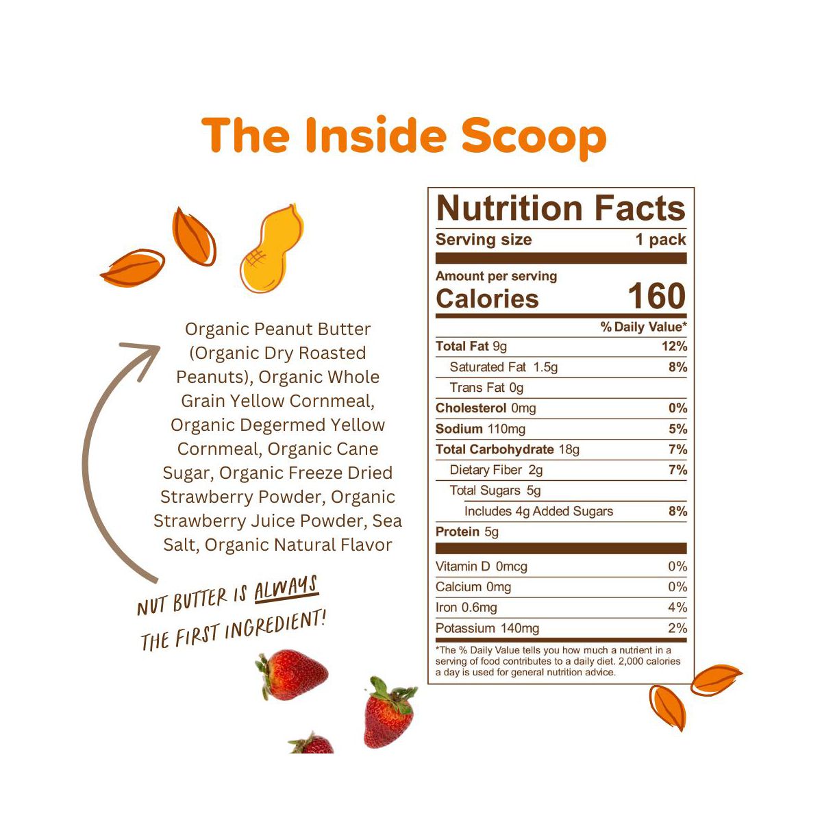 Puffworks Orgánico de Fresa PB&J Bolitas de Mantequilla de Maní (Paquete de 6 bolsas de 1.2 oz) - Imagen 5