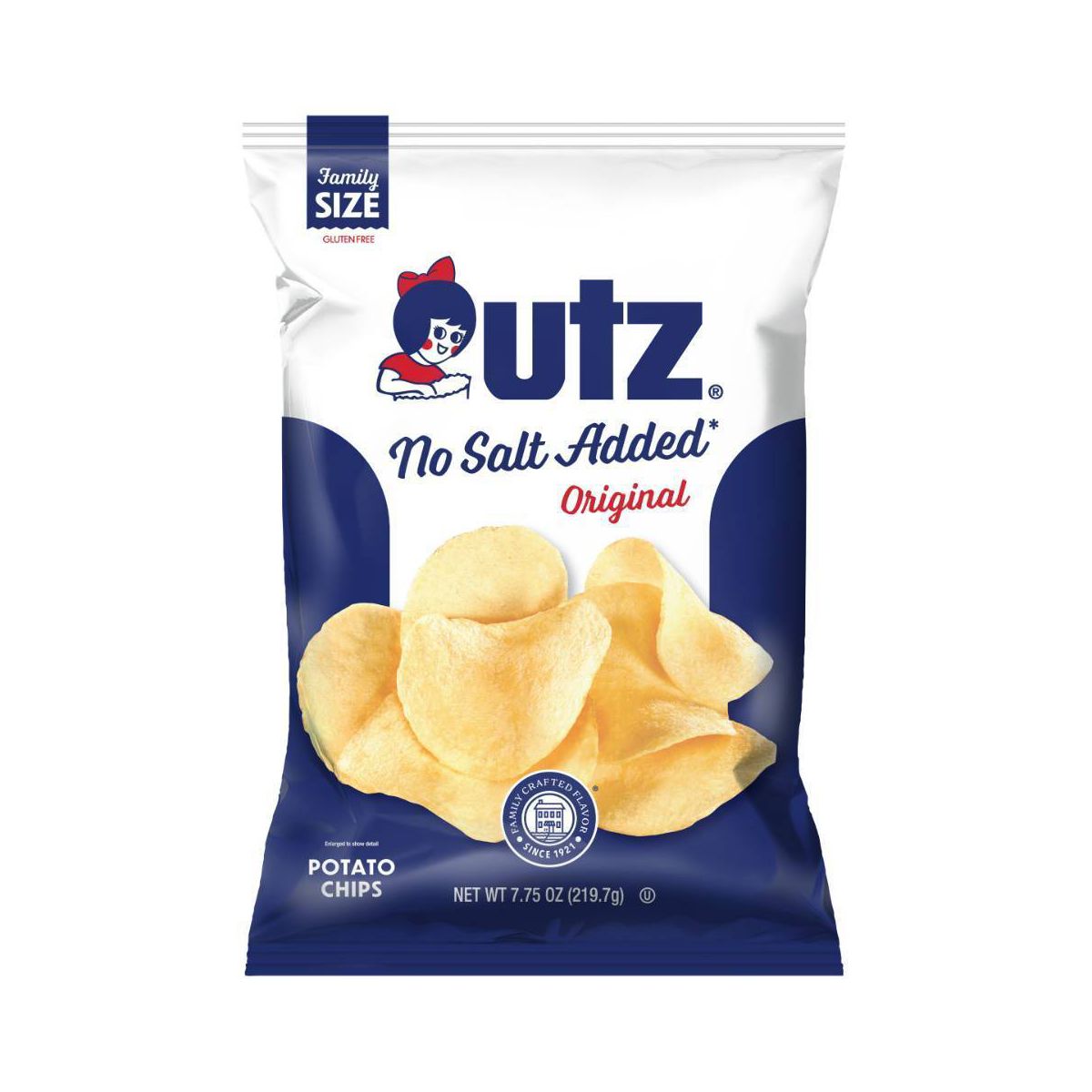 Papas Fritas Utz Original Sin Sal Añadida - 7.75 oz - Imagen 2