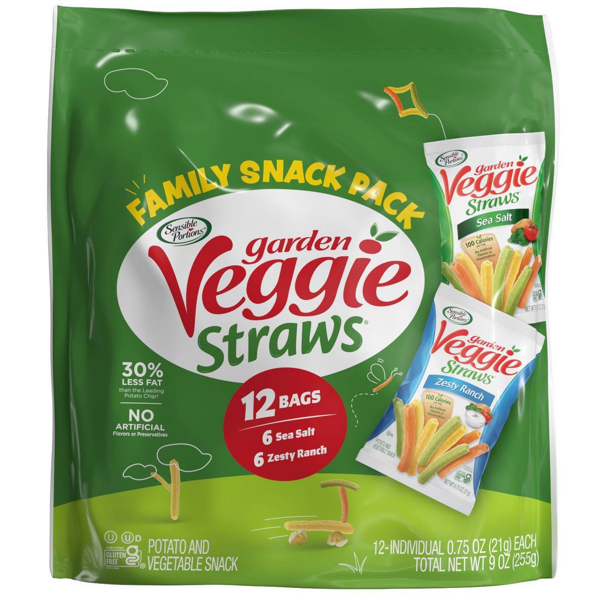 Sensible Portions Veggie Straws Paquete Variado - 12ct