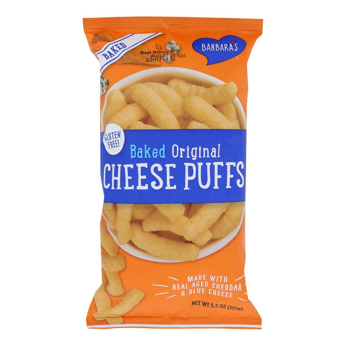 Barbara's Baked Original Cheese Puffs - Caja con 12/5.5 oz - Imagen 3