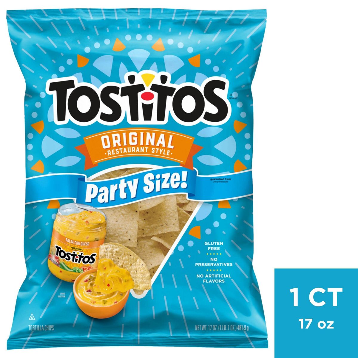 Tostitos Original Estilo Restaurante Tamaño Fiesta Tortilla Chips - 17 oz
