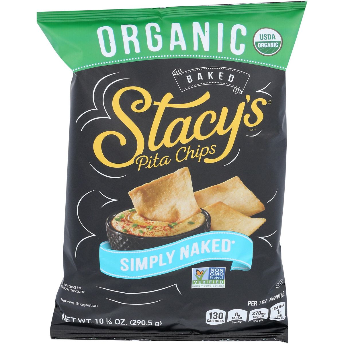 Stacy's Pita Chip Organic Simply Naked - Caja de 10 - 10.25 oz - Imagen 3