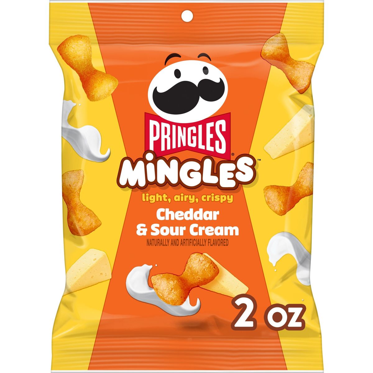 Pringles Mingles Cheddar y Crema Agria - 2 oz - Imagen 2