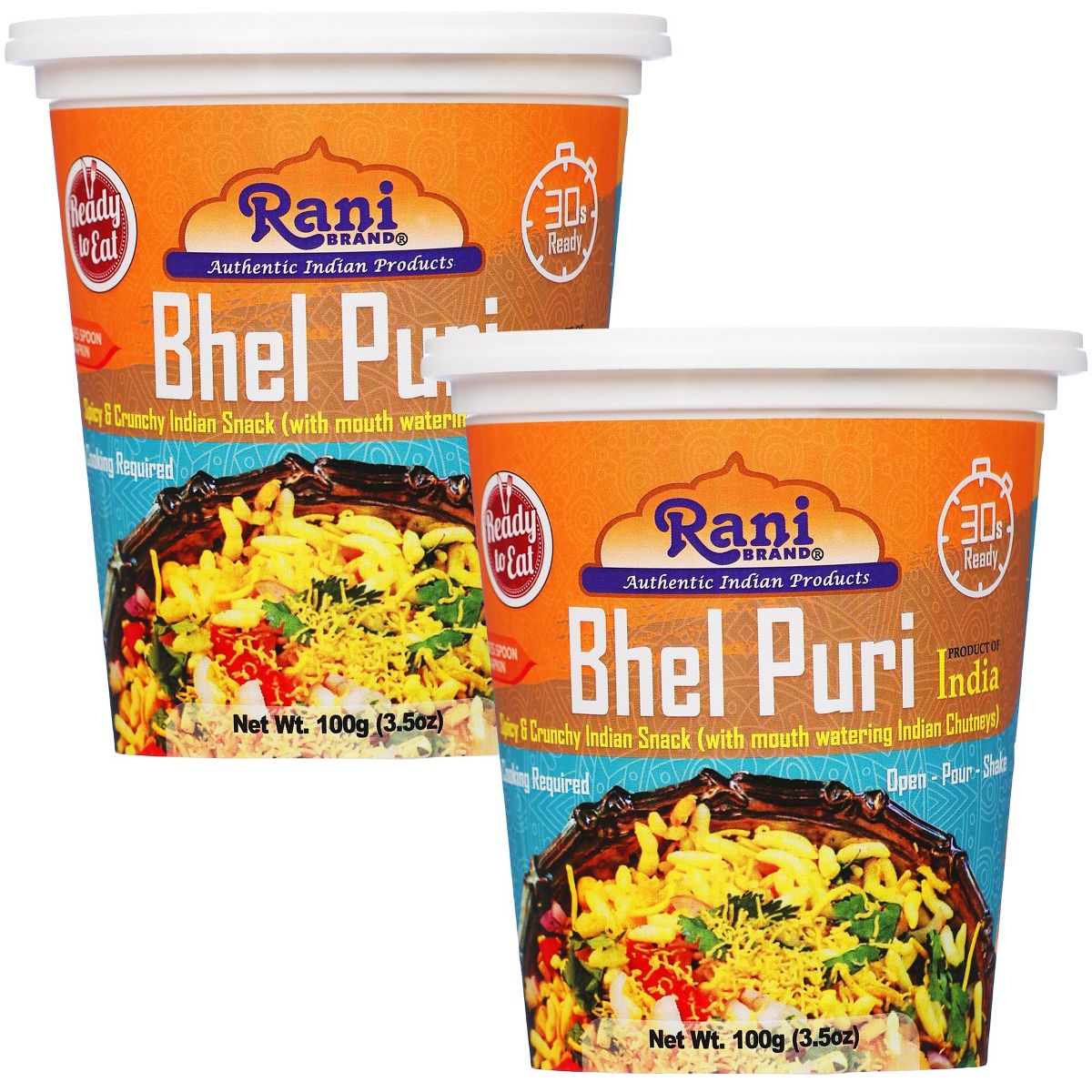 Rani Brand Authentic Indian Foods | Bhel Puri Cup Sabor Natural - Imagen 2