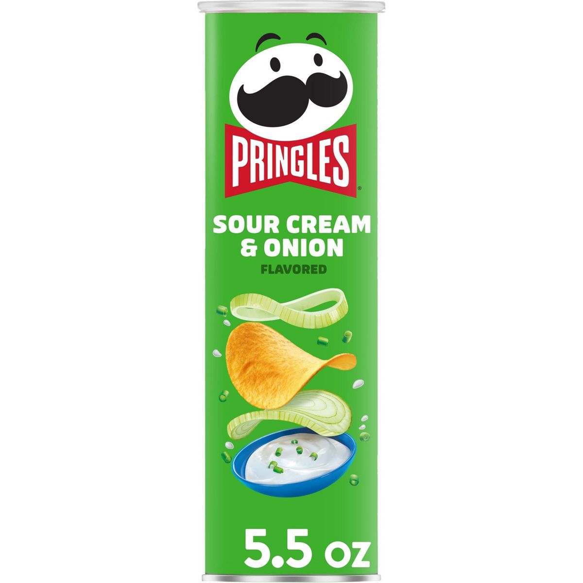 Pringles Sour Cream & Onion Papas Fritas Crujientes - 5.5 oz - Imagen 2