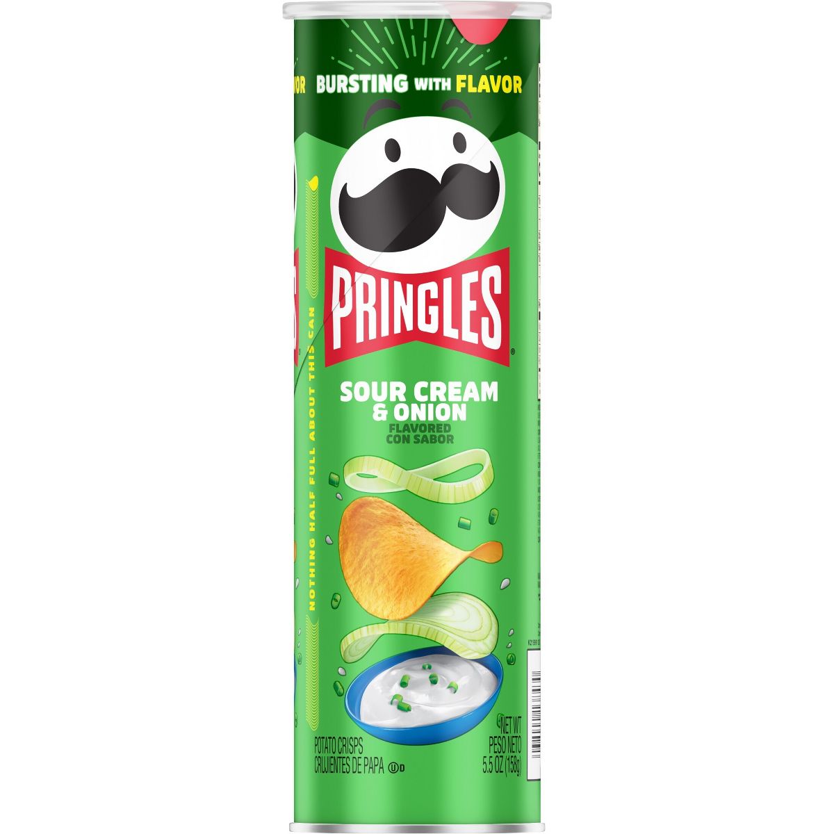 Pringles Sour Cream & Onion Papas Fritas Crujientes - 5.5 oz - Imagen 9
