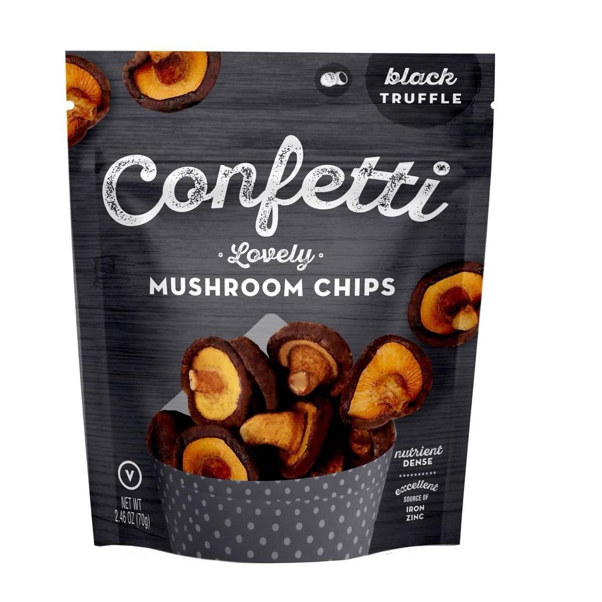 Confetti Papas Fritas Sabor Trufa Negra y Champiñón - Caja con 12/2.46 oz - Imagen 3