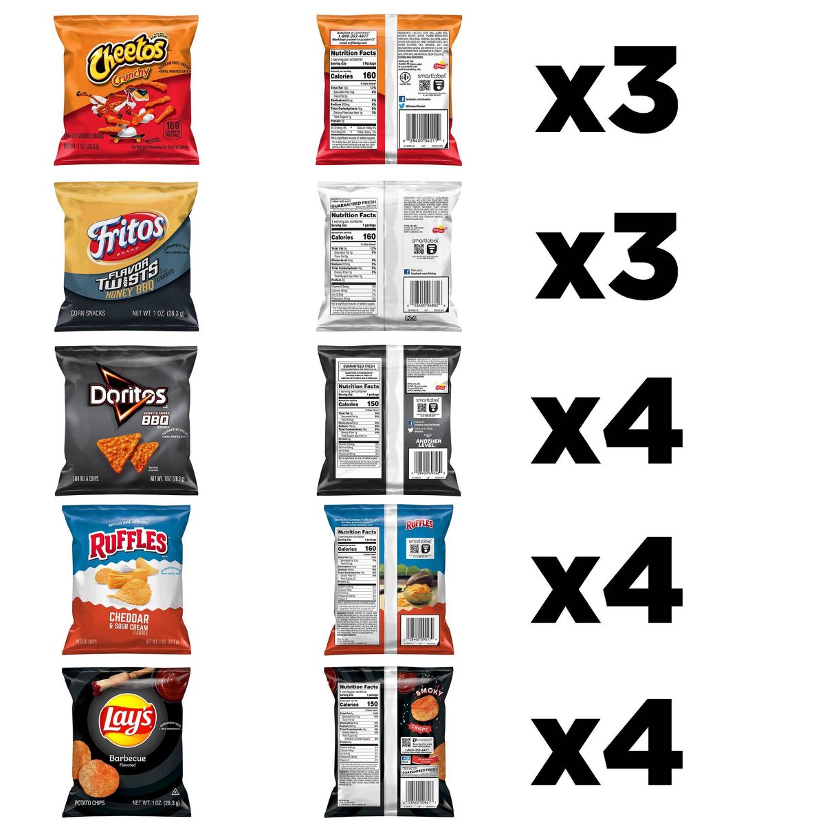 Frito-Lay Mezcla de BBQ de Verano Variedad de Botanas - 18ct - Imagen 4