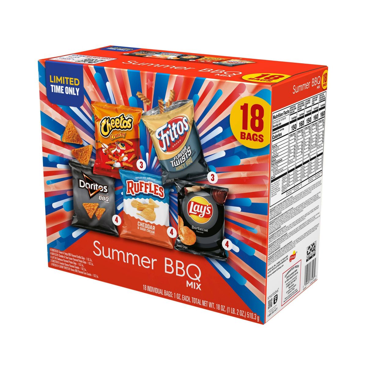 Frito-Lay Mezcla de BBQ de Verano Variedad de Botanas - 18ct - Imagen 7