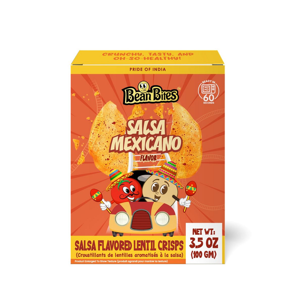 Bean Bites Salsa Mexicano Crujiente de Lenteja